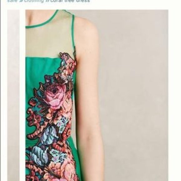 Anthropologie Sachin Babi Coral Tree Dress NWOT - Picture 4 of 14